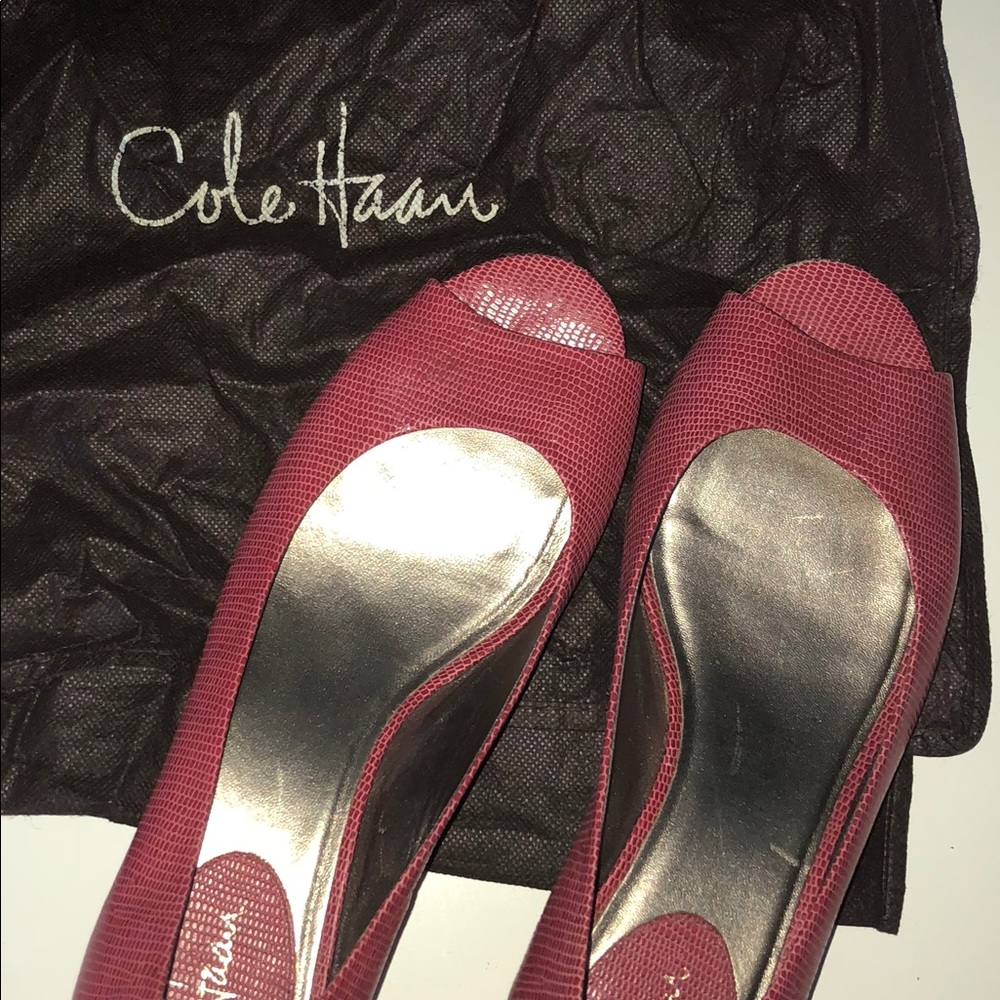 *FINAL PRICE* Cole Haan Pink Peep-toe Wedge